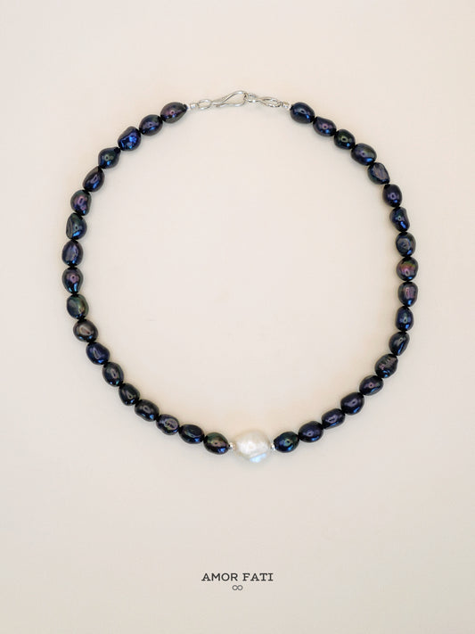 Midnight Pearl Necklace